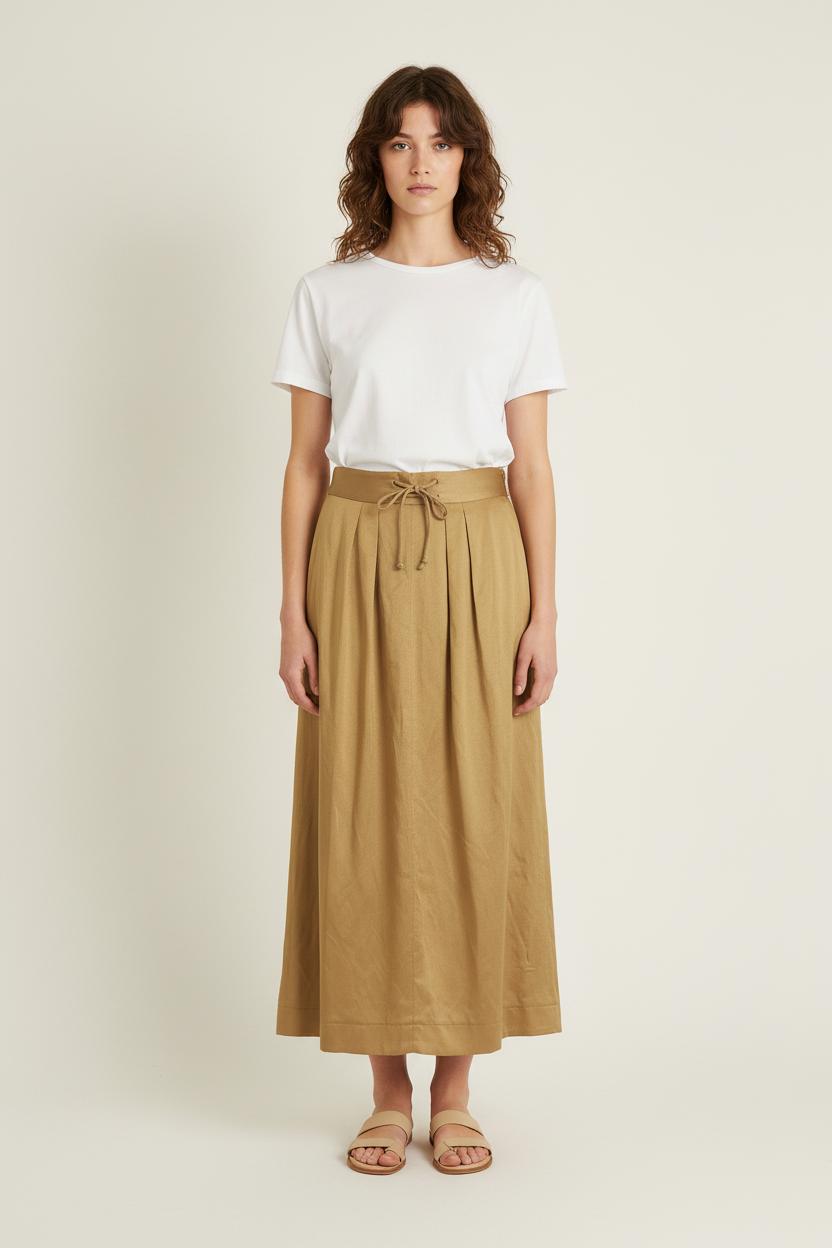 Jupe Longue Beige - Taille S/36 de la marque Ines de la Fressange Paris | PARAD76381 - Vendu par Paradigme - Image 1