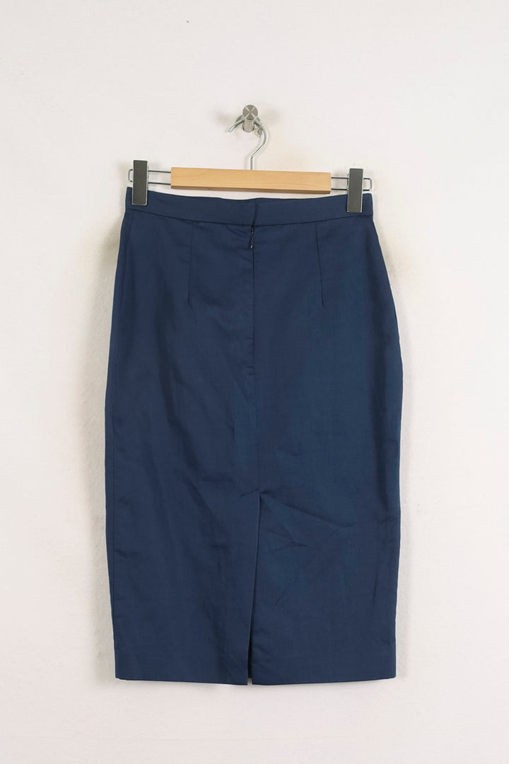 Jupe Crayon Bleue - Taille S/36 de la marque Ines de la Fressange Paris | PARAD76382 - Vendu par Paradigme - Image 4