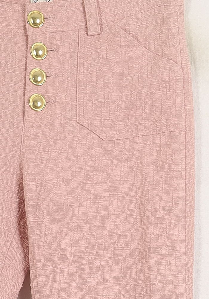 Pantalon Droit Rose - Taille S/36 de la marque Ines de la Fressange Paris | PARAD76384 - Vendu par Paradigme - Image 3