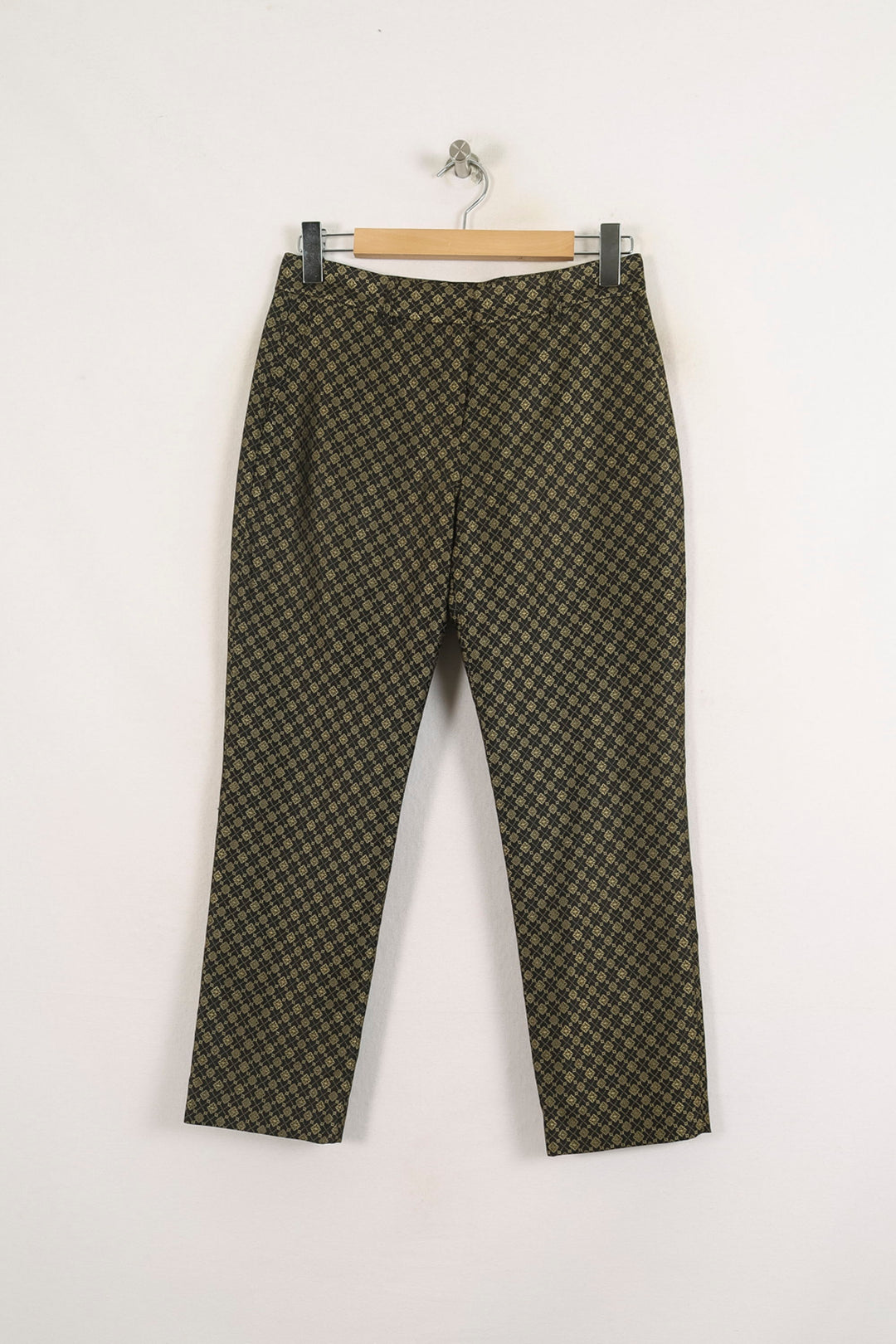 Pantalon Imprimé Vert et Noir - Taille S/36 de la marque Ines de la Fressange Paris | PARAD76387 - Vendu par Paradigme - Image 2