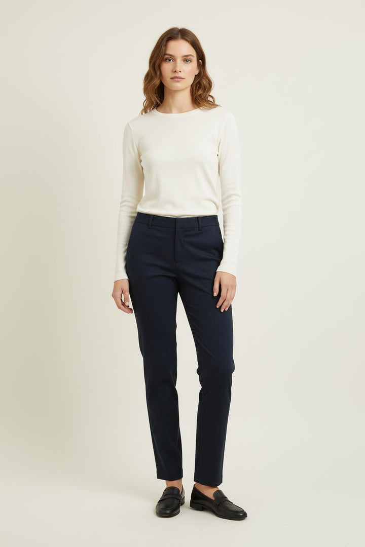 Pantalon Droit Bleu - Taille S/36 de la marque Ines de la Fressange Paris | PARAD76390 - Vendu par Paradigme - Image 1