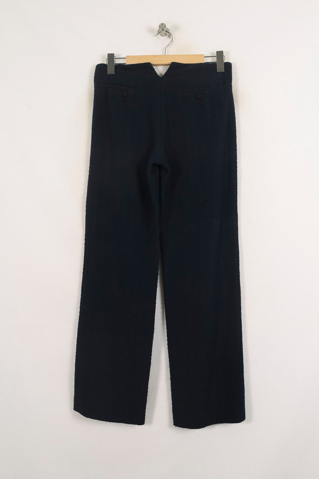 Pantalon Large Bleu - Taille S/36 de la marque Ines de la Fressange Paris | PARAD76392 - Vendu par Paradigme - Image 4