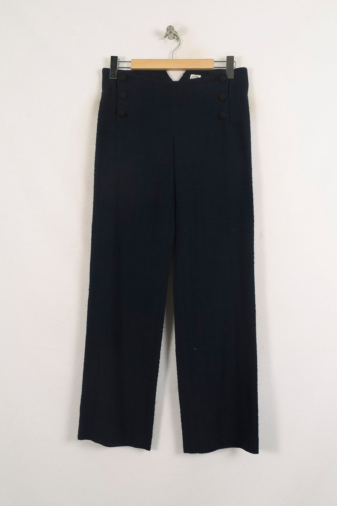 Pantalon Large Bleu - Taille S/36 de la marque Ines de la Fressange Paris | PARAD76392 - Vendu par Paradigme - Image 2