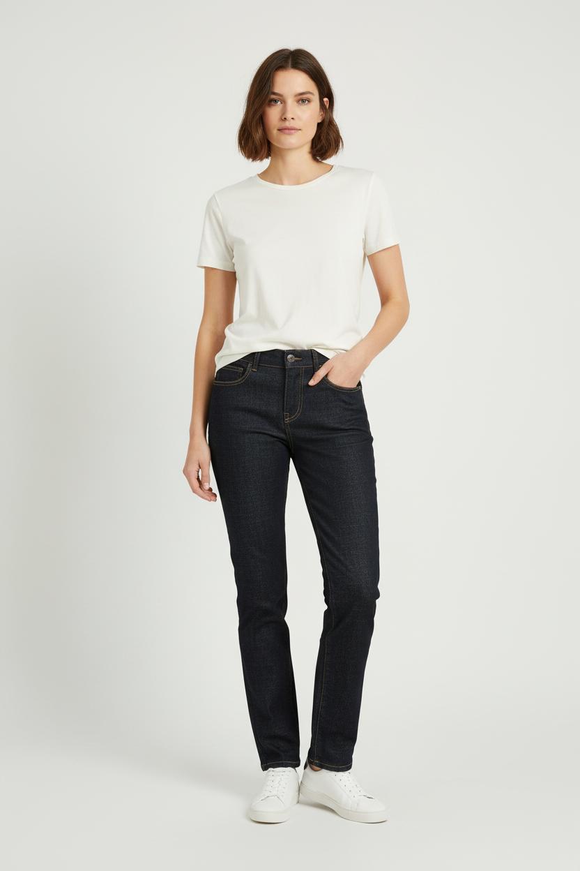 Jean Droit Bleu - Taille M/38 de la marque Ines de la Fressange Paris | PARAD76395 - Vendu par Paradigme - Image 1
