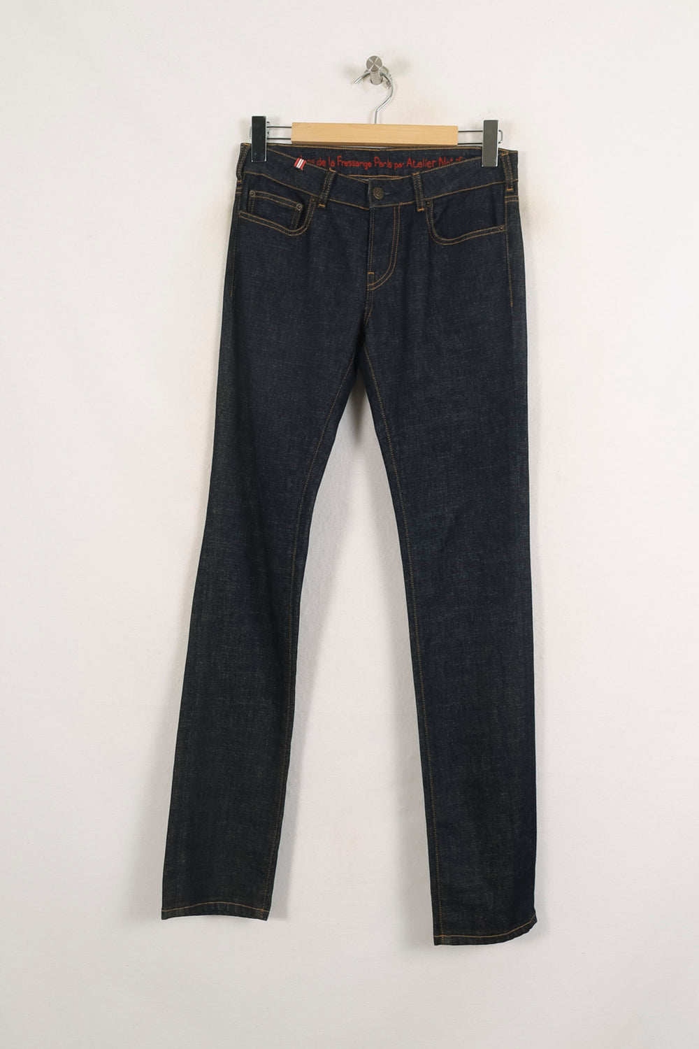 Jean Droit Bleu - Taille M/38 de la marque Ines de la Fressange Paris | PARAD76395 - Vendu par Paradigme - Image 2
