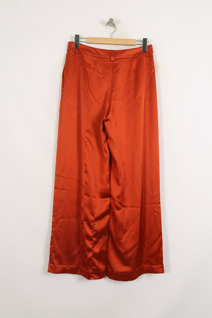 Pantalon Large Bordeaux - Taille L/40 de la marque Ines de la Fressange Paris | PARAD76401 - Vendu par Paradigme - Image 4
