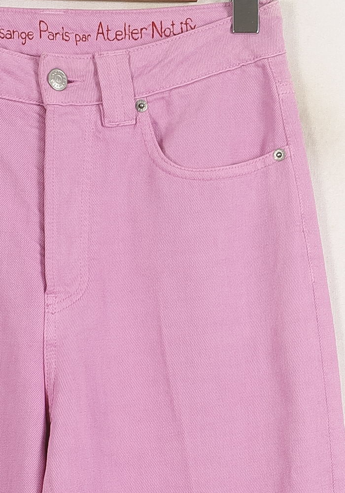 Jean Large Rose - Taille M/38 de la marque Ines de la Fressange Paris | PARAD76402 - Vendu par Paradigme - Image 3