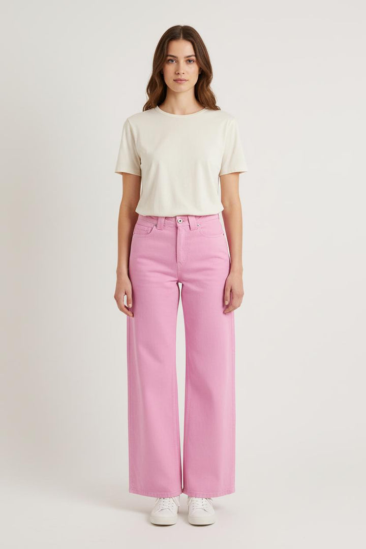 Jean Large Rose - Taille M/38 de la marque Ines de la Fressange Paris | PARAD76402 - Vendu par Paradigme - Image 1