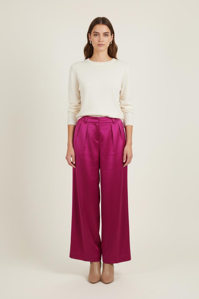 Pantalon Large Violet - Taille M/38 de la marque Ines de la Fressange Paris | PARAD76403 - Vendu par Paradigme - Image 1