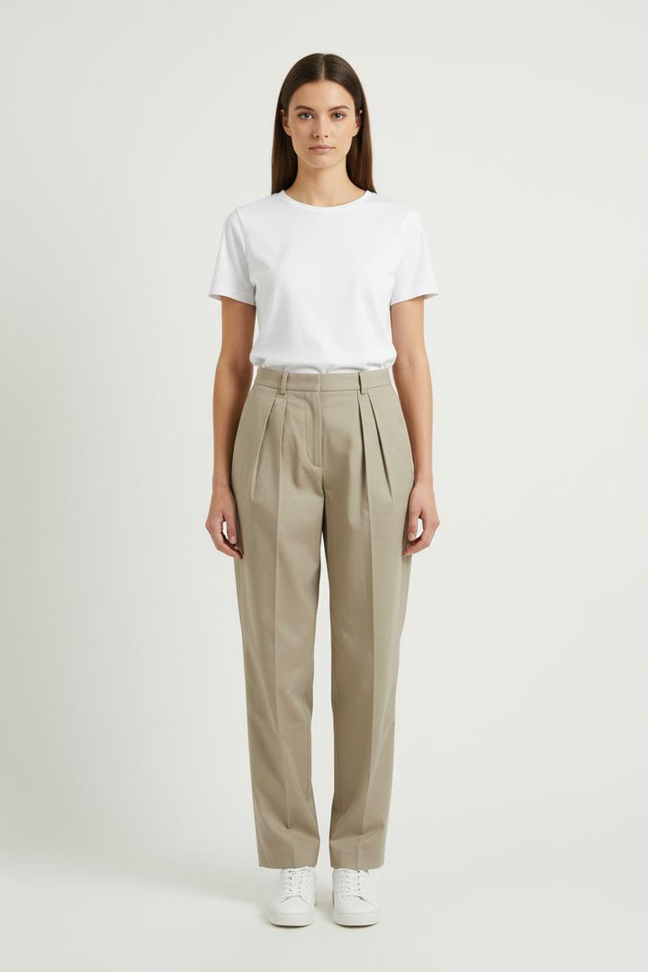 Pantalon Tailleur Beige - Taille M/38 de la marque Ines de la Fressange Paris | PARAD76406 - Vendu par Paradigme - Image 1