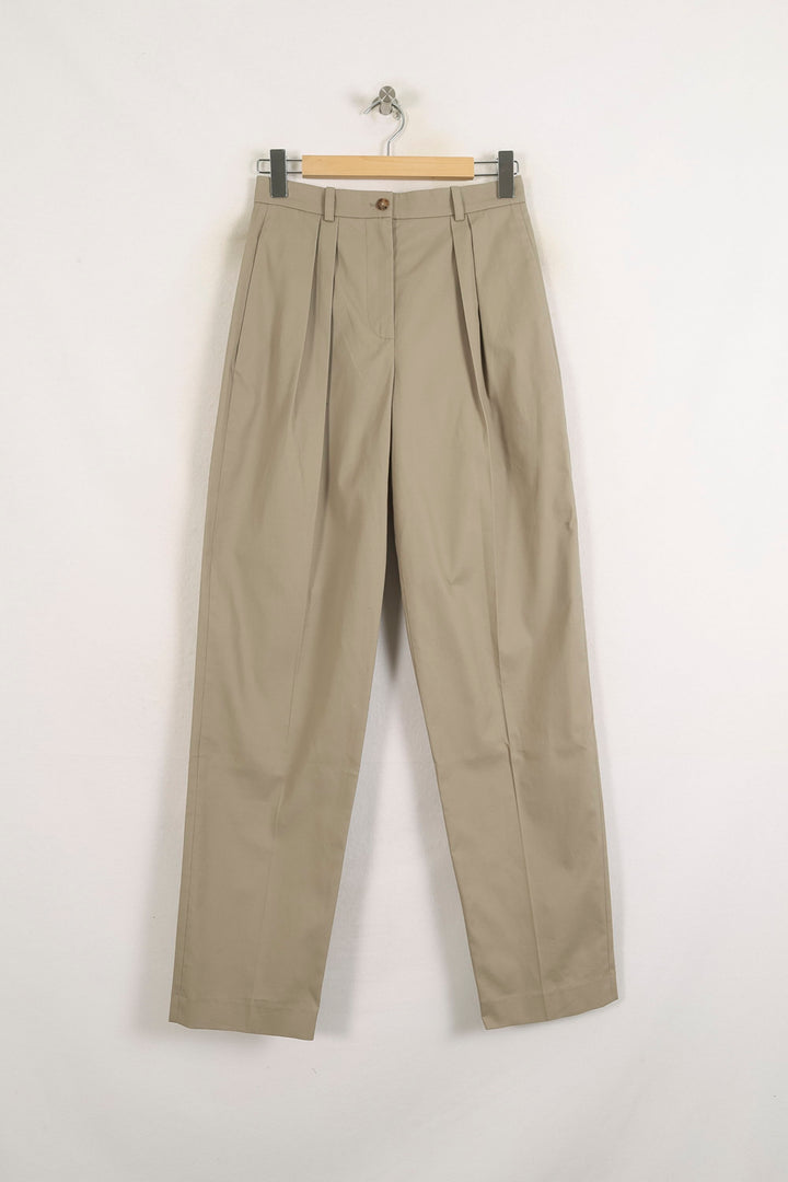 Pantalon Tailleur Beige - Taille M/38 de la marque Ines de la Fressange Paris | PARAD76406 - Vendu par Paradigme - Image 2