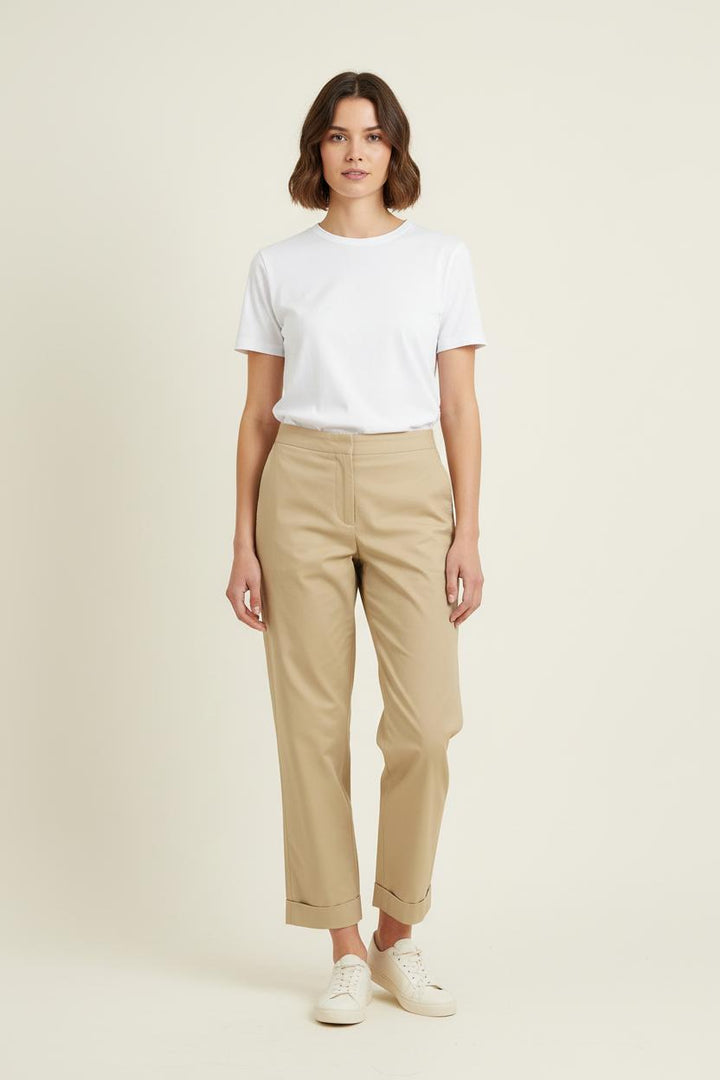 Pantalon Droit Beige - Taille XS/34 de la marque Ines de la Fressange Paris | PARAD76407 - Vendu par Paradigme - Image 1