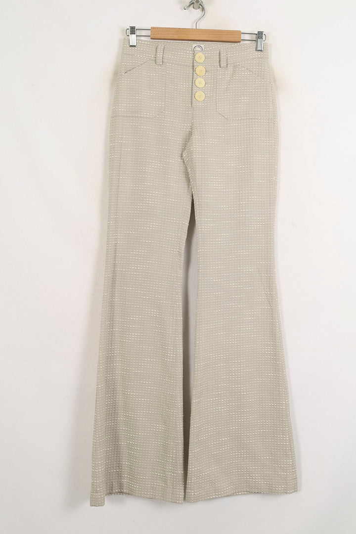 Pantalon Évasé Gris - Taille S/36 de la marque Ines de la Fressange Paris | PARAD76408 - Vendu par Paradigme - Image 2