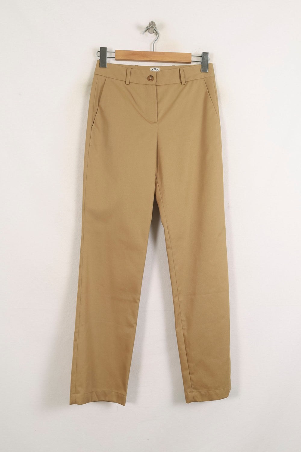 Pantalon Droit Beige - Taille S/36 de la marque Ines de la Fressange Paris | PARAD76410 - Vendu par Paradigme - Image 2