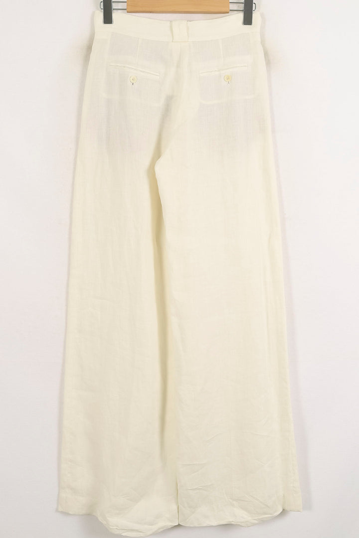 Pantalon Large Blanc - Taille S/36 de la marque Ines de la Fressange Paris | PARAD76415 - Vendu par Paradigme - Image 4