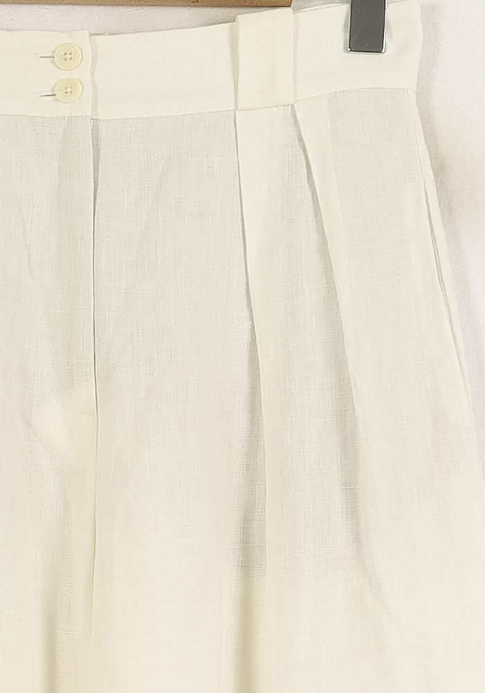 Pantalon Large Blanc - Taille S/36 de la marque Ines de la Fressange Paris | PARAD76415 - Vendu par Paradigme - Image 3