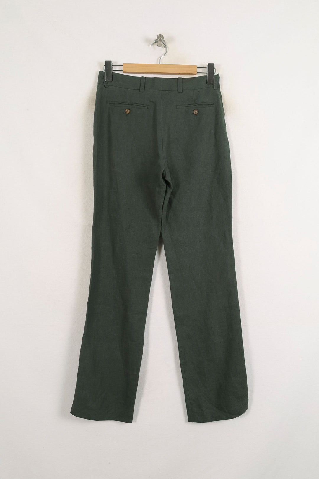 Pantalon Large Vert - Taille S/36 de la marque Ines de la Fressange Paris | PARAD76416 - Vendu par Paradigme - Image 4