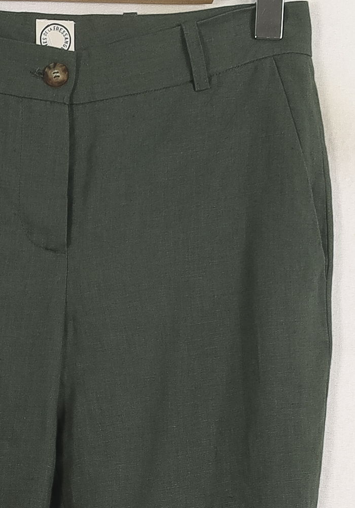 Pantalon Large Vert - Taille S/36 de la marque Ines de la Fressange Paris | PARAD76416 - Vendu par Paradigme - Image 3