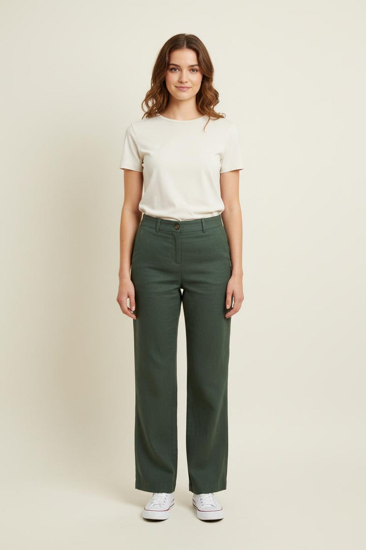 Pantalon Large Vert - Taille S/36 de la marque Ines de la Fressange Paris | PARAD76416 - Vendu par Paradigme - Image 1