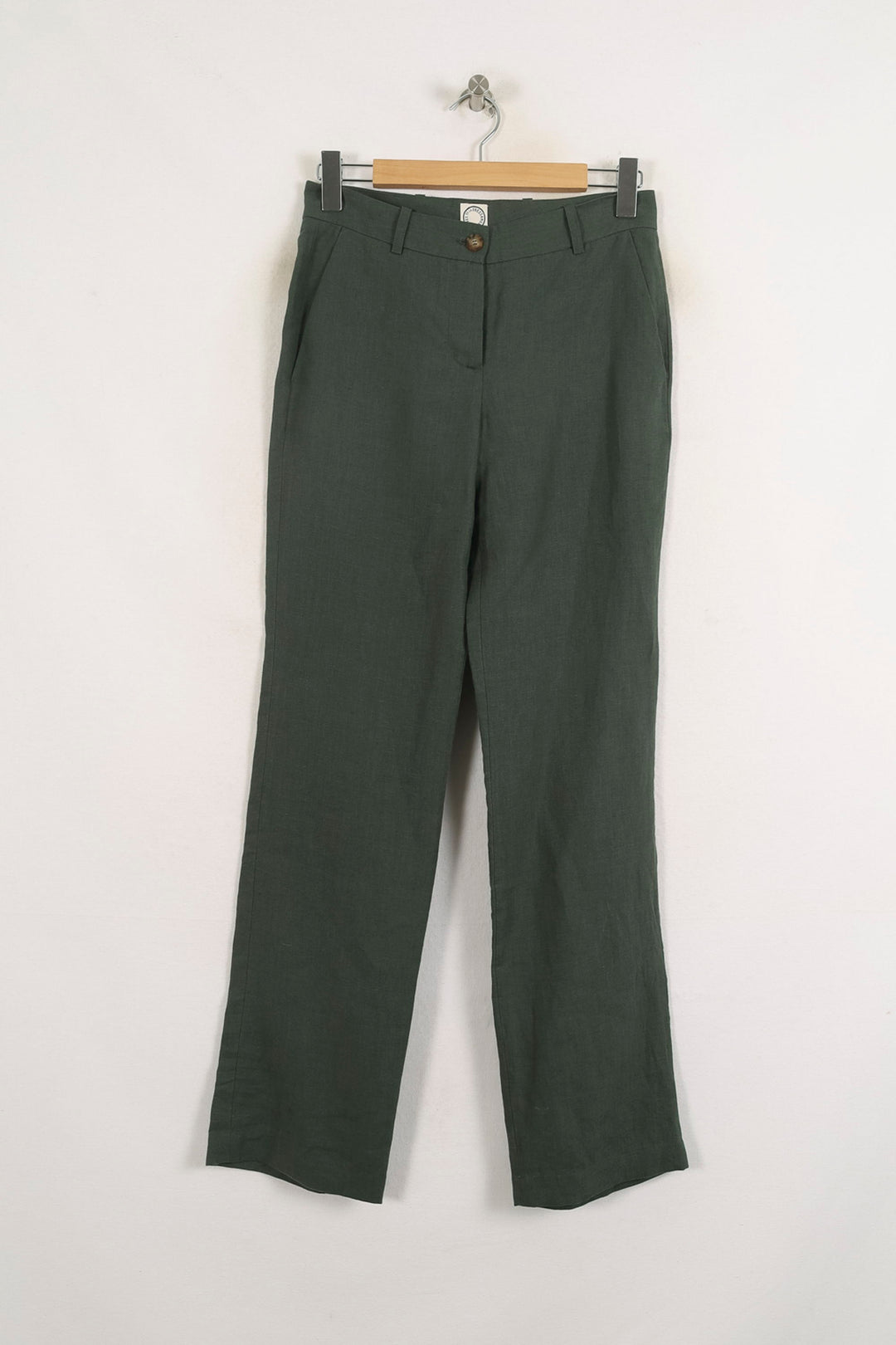 Pantalon Large Vert - Taille S/36 de la marque Ines de la Fressange Paris | PARAD76416 - Vendu par Paradigme - Image 2