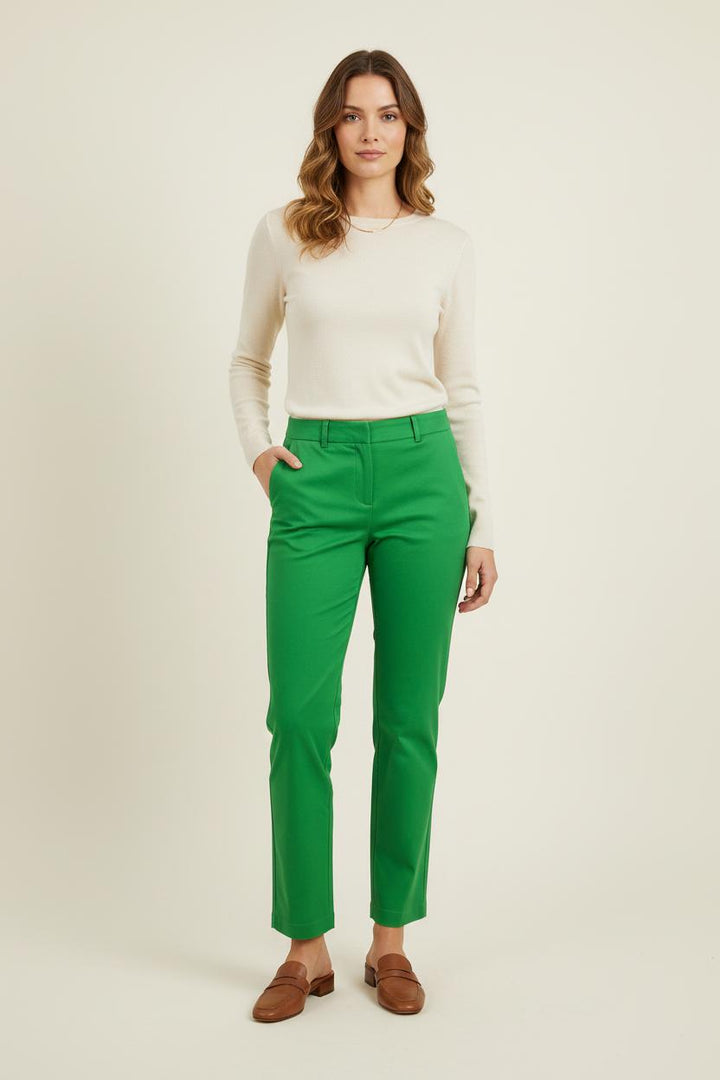 Pantalon Droit Vert - Taille M/38 de la marque Ines de la Fressange Paris | PARAD76417 - Vendu par Paradigme - Image 1