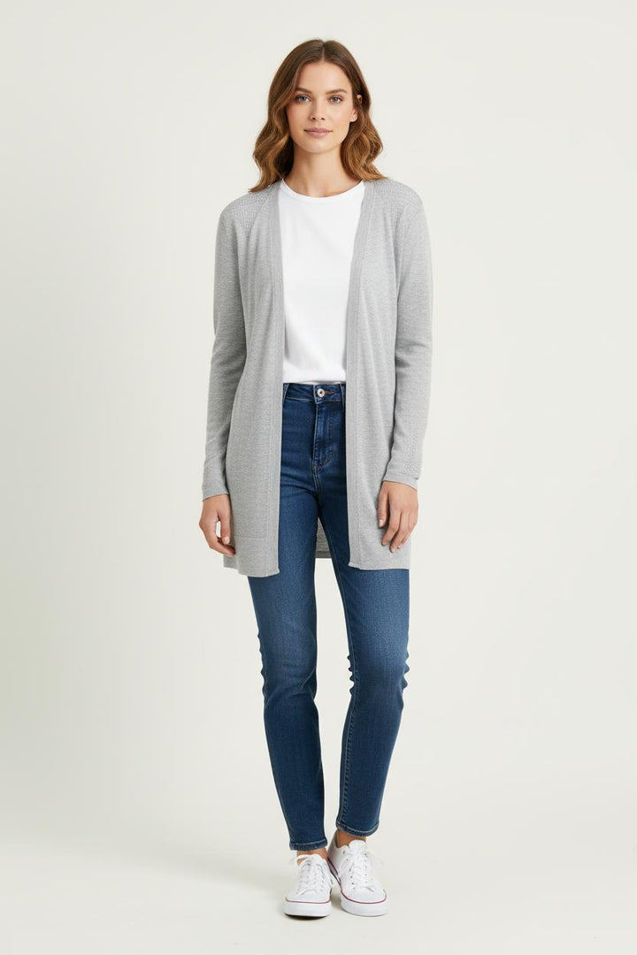 Cardigan Gris - Taille S/36 de la marque IKKS | PARAD76427 - Vendu par Paradigme - Image 1