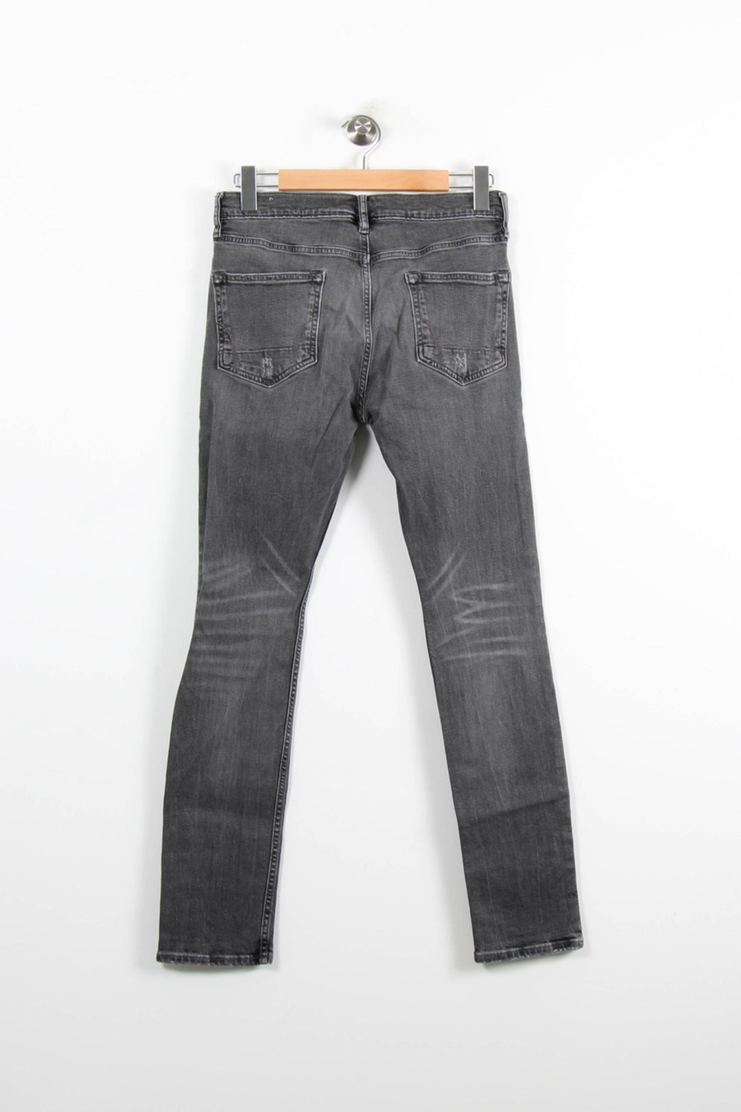 Jean Slim Gris - Taille M/38 de la marque All Saints | PARAD76434 - Vendu par Paradigme - Image 4