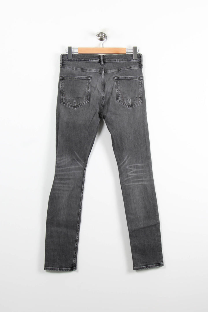 Jean Slim Gris - Taille M/38 de la marque All Saints | PARAD76434 - Vendu par Paradigme - Image 4