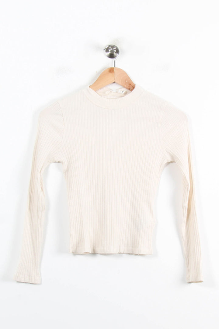 T-shirt Manche Longue Blanc - Taille XS/34 de la marque ba&sh | PARAD76459 - Vendu par Paradigme - Image 2