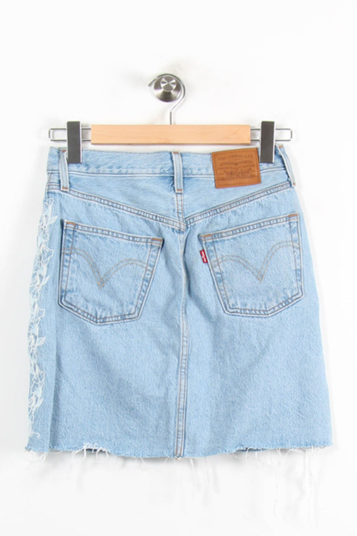 Jupe en Jean Bleue - Taille XS/34 de la marque Levi's | PARAD76472 - Vendu par Paradigme - Image 4