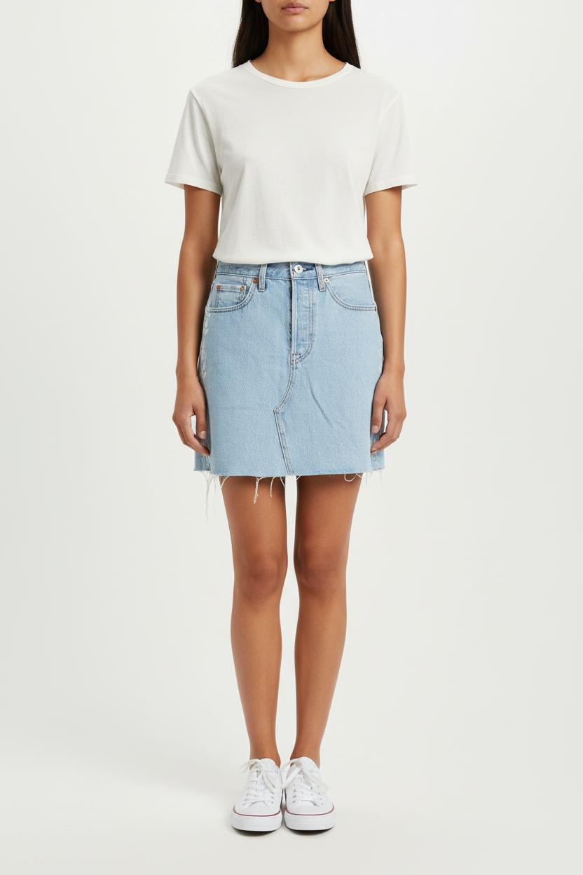 Jupe en Jean Bleue - Taille XS/34 de la marque Levi's | PARAD76472 - Vendu par Paradigme - Image 1