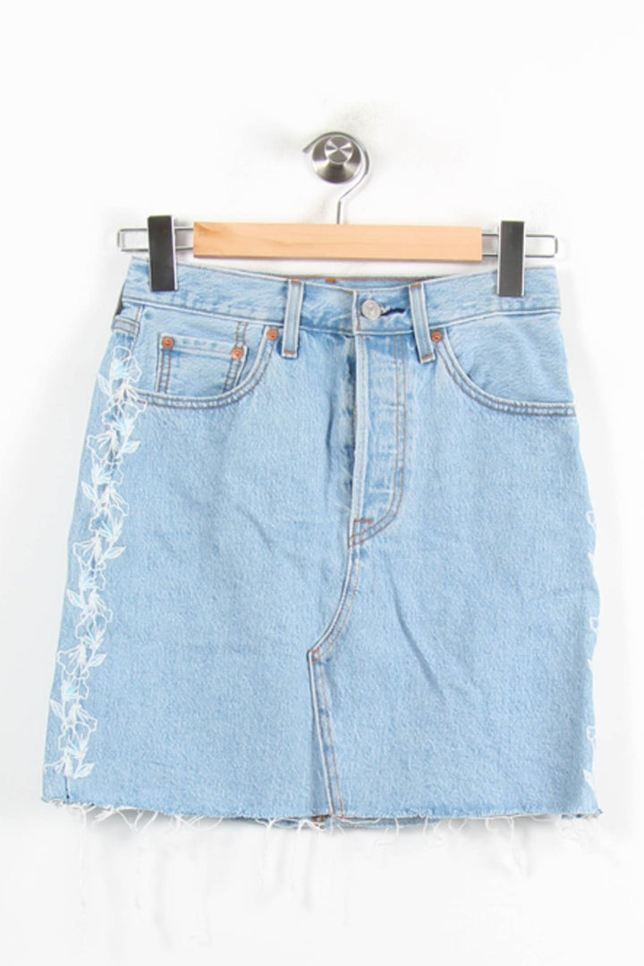 Jupe en Jean Bleue - Taille XS/34 de la marque Levi's | PARAD76472 - Vendu par Paradigme - Image 2