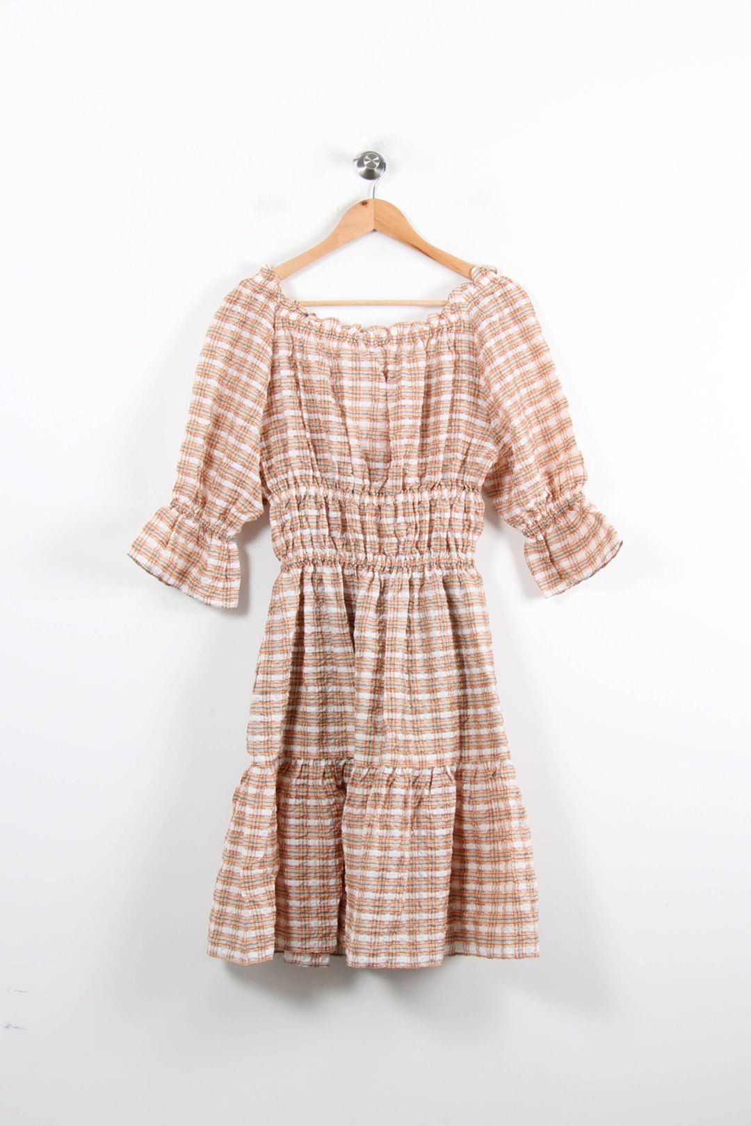Robe Courte Orange et Blanche - Taille S/36 de la marque Ines de la Fressange Paris | PARAD76475 - Vendu par Paradigme - Image 4
