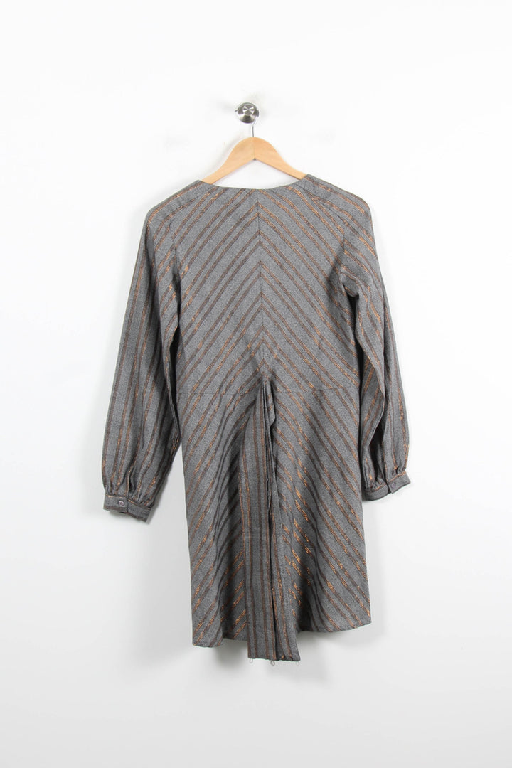Robe Midi Grise et Marron - Taille S/36 de la marque Karl Marc John | PARAD76479 - Vendu par Paradigme - Image 4