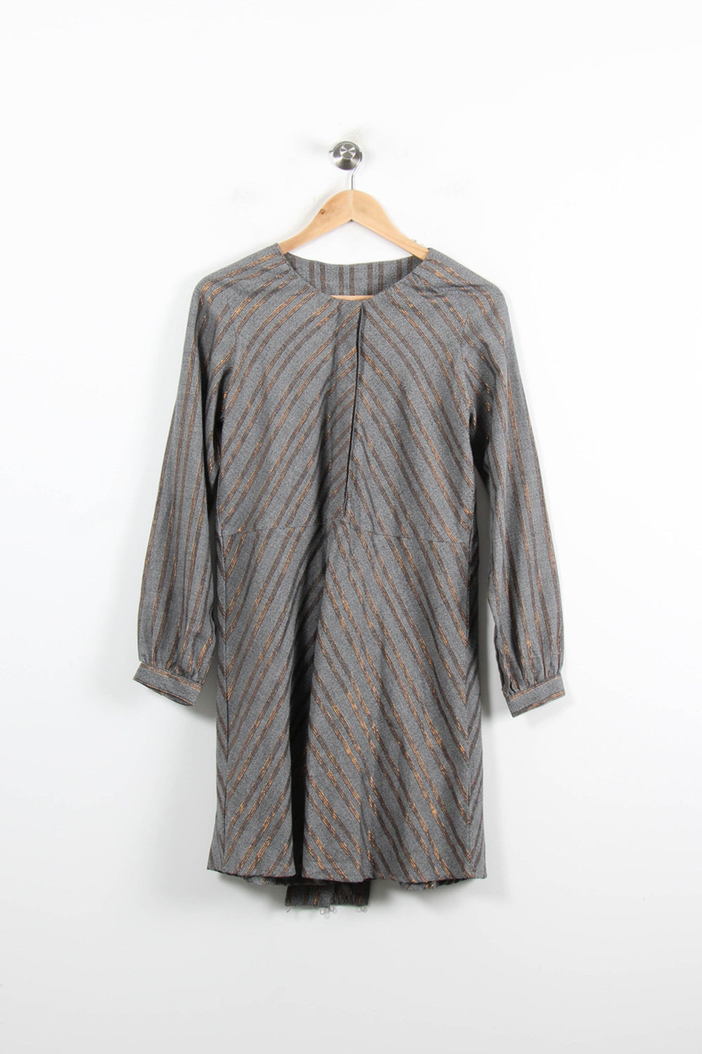 Robe Midi Grise et Marron - Taille S/36 de la marque Karl Marc John | PARAD76479 - Vendu par Paradigme - Image 2
