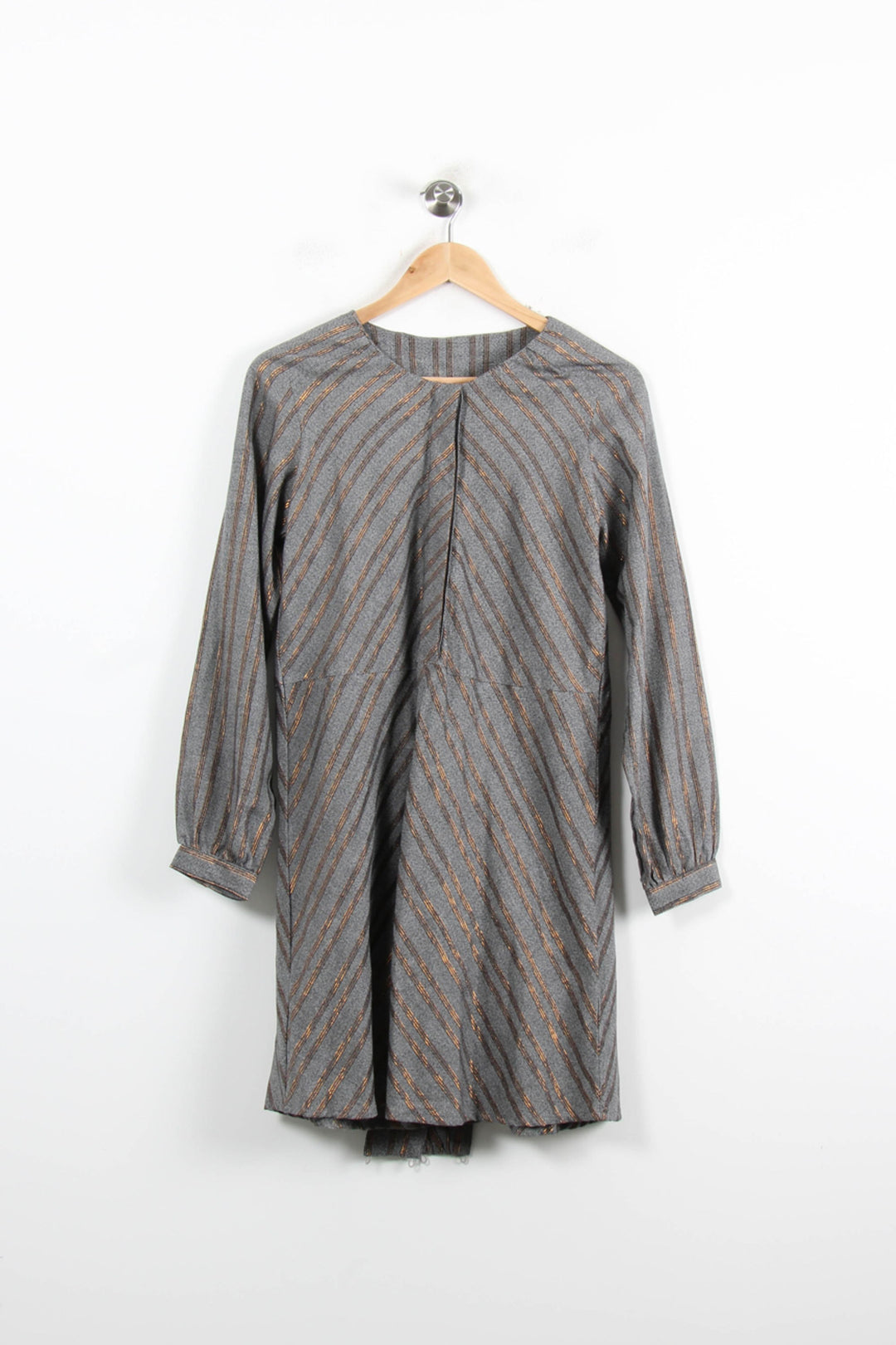 Robe Midi Grise et Marron - Taille S/36 de la marque Karl Marc John | PARAD76479 - Vendu par Paradigme - Image 2