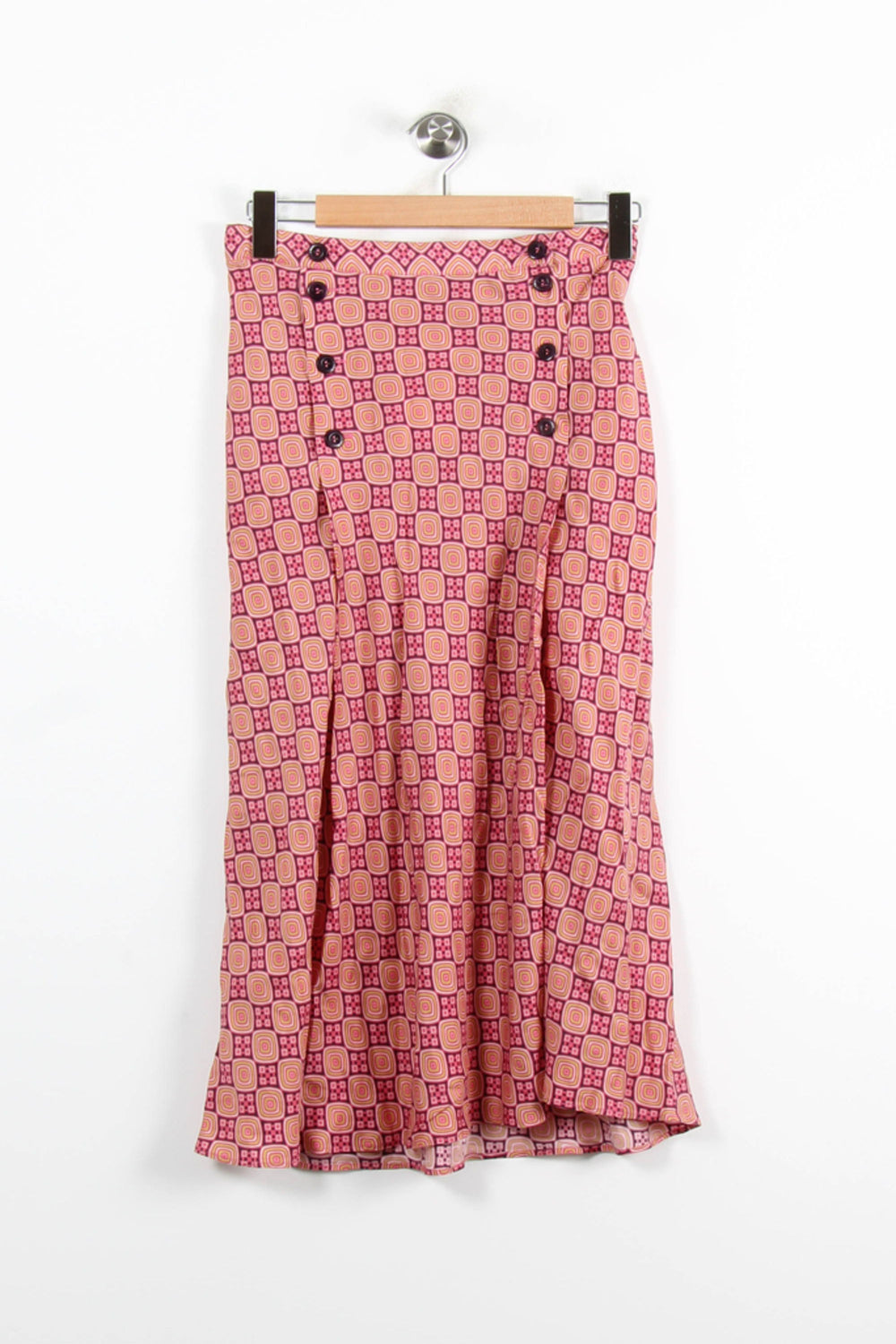 Jupe Longue Rose et Orange - Taille L/40 de la marque Ines de la Fressange Paris | PARAD76482 - Vendu par Paradigme - Image 2