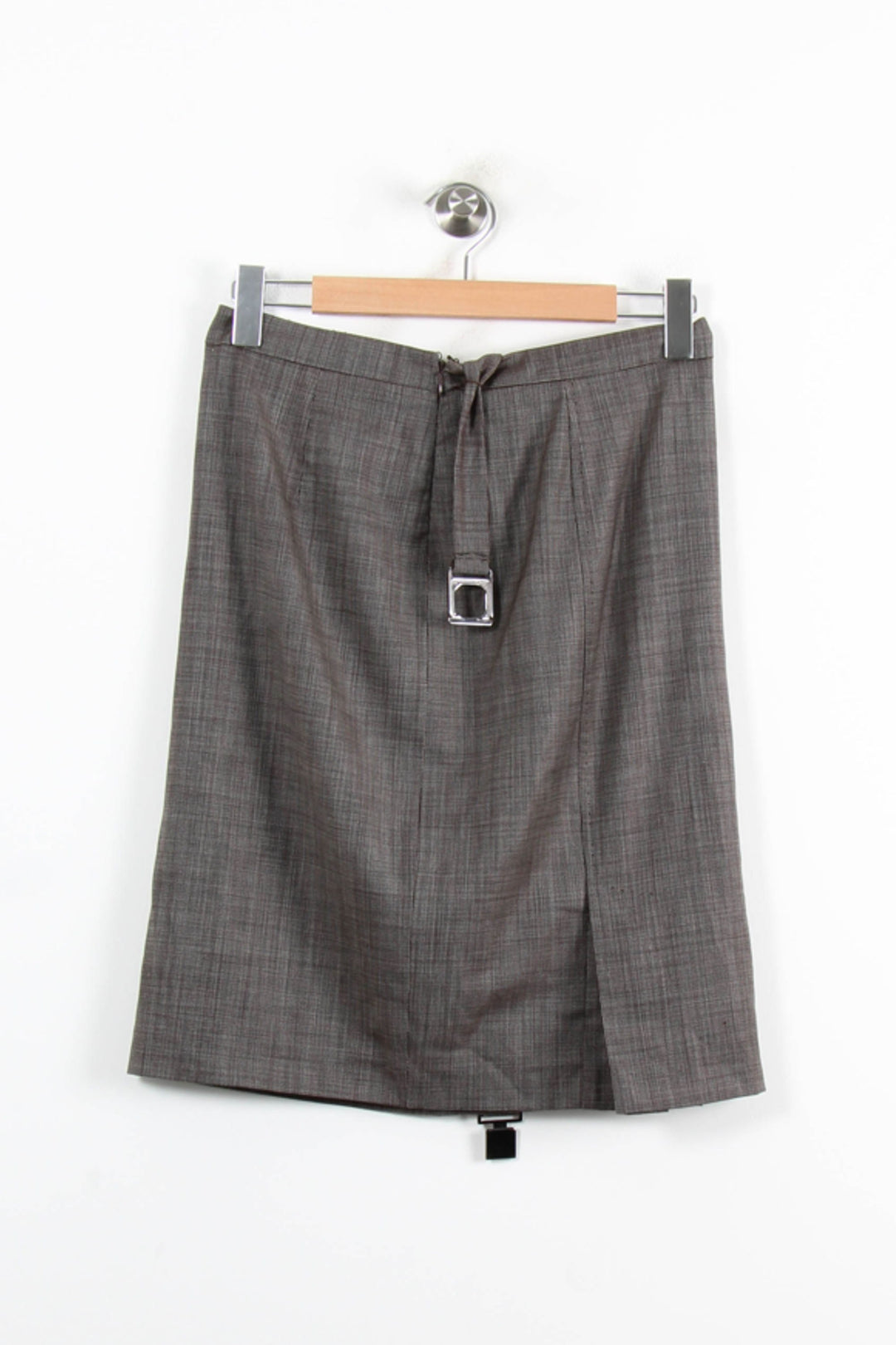 Jupe Droite Marron - Taille XL/42 de la marque Max Mara | PARAD76484 - Vendu par Paradigme - Image 4