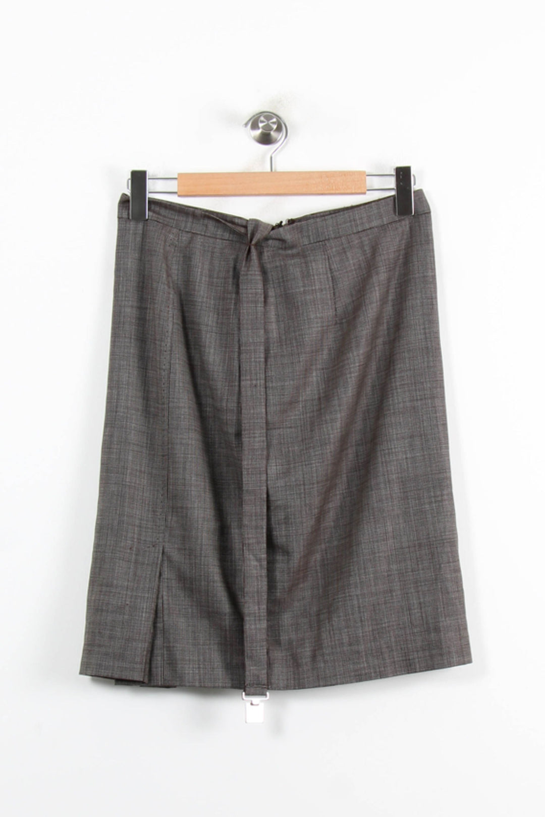 Jupe Droite Marron - Taille XL/42 de la marque Max Mara | PARAD76484 - Vendu par Paradigme - Image 2