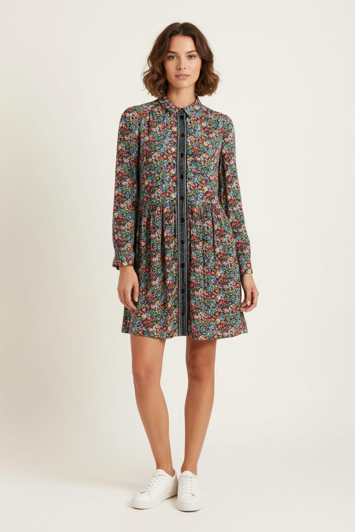 Robe Fleurie Multicolore - Taille XS/34 de la marque Sézane | PARAD76491 - Vendu par Paradigme - Image 1