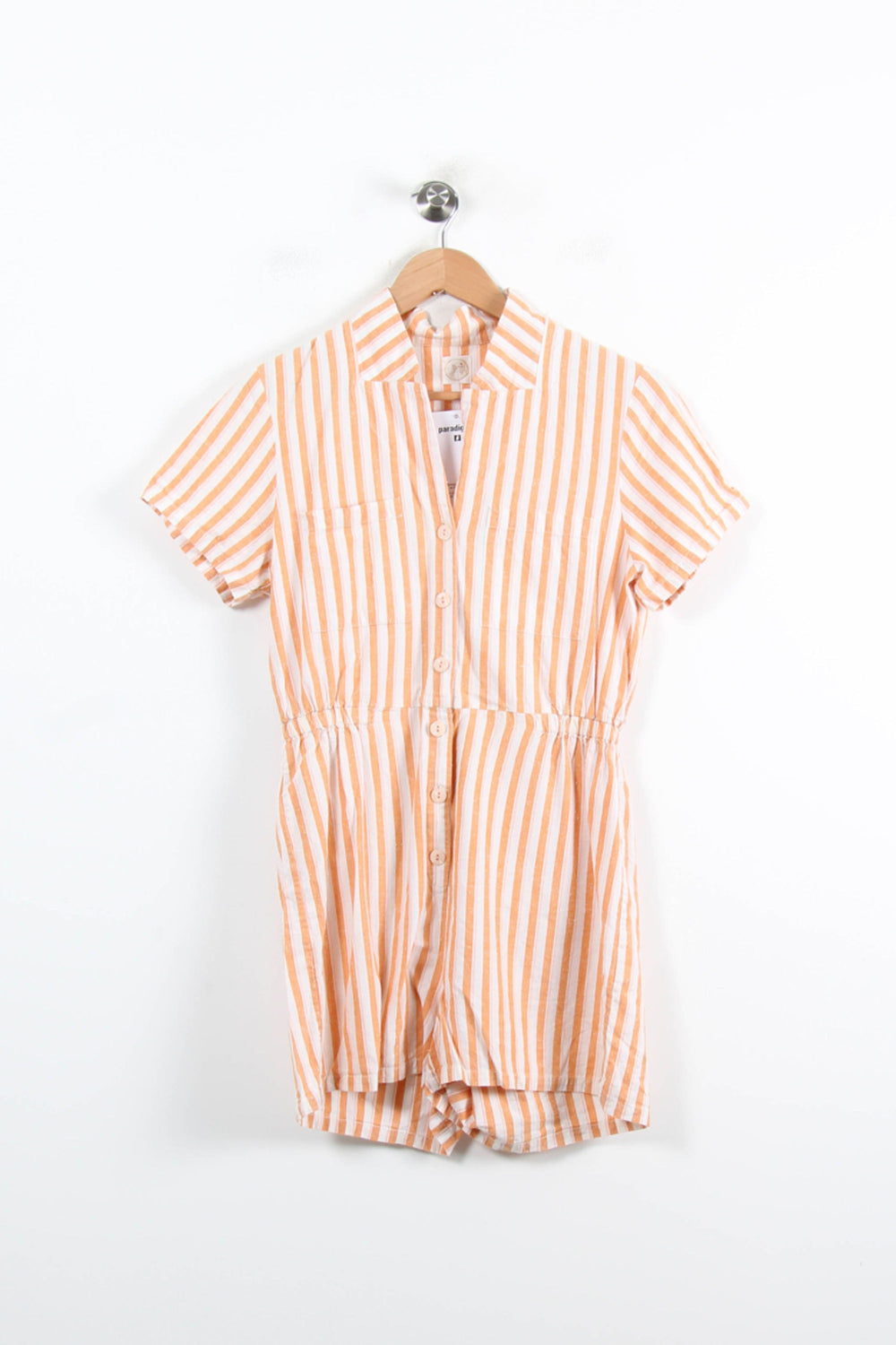 Combishort Orange et Blanc - Taille XS/34 de la marque Des petits hauts | PARAD76496 - Vendu par Paradigme - Image 2