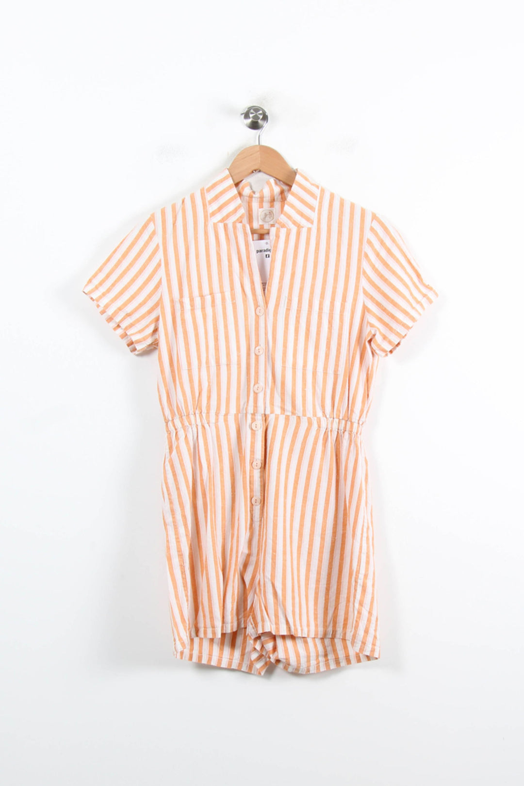 Combishort Orange et Blanc - Taille XS/34 de la marque Des petits hauts | PARAD76496 - Vendu par Paradigme - Image 2