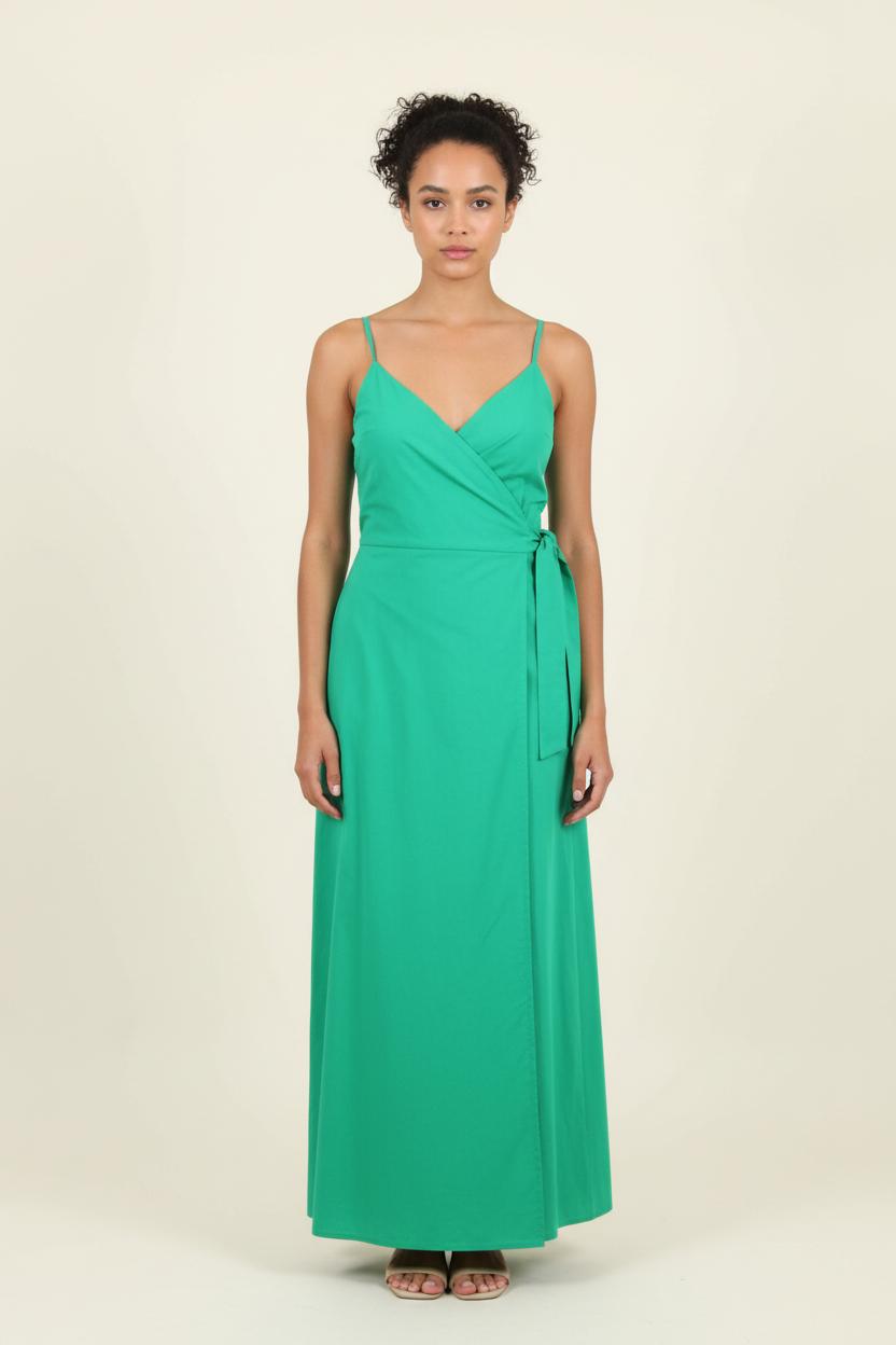 Robe Longue Verte - Taille L/40 de la marque La Fée Maraboutée | PARAD76503 - Vendu par Paradigme - Image 1