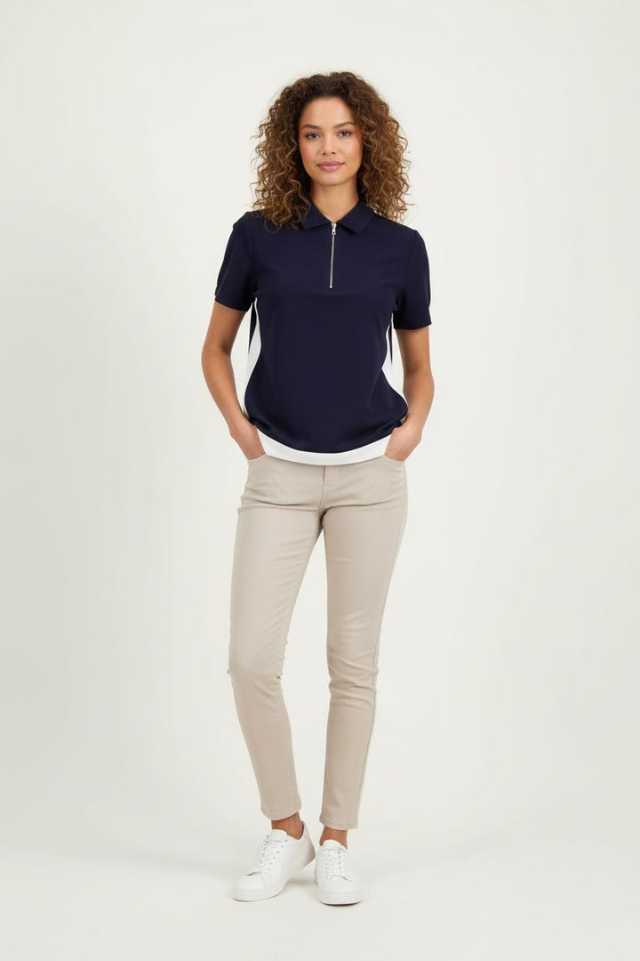 Polo Bleu et Blanc - Taille S/36 de la marque ZAPA | PARAD76508 - Vendu par Paradigme - Image 1