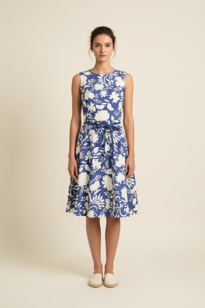 Robe Midi Bleu et Blanche - Taille M/38 de la marque Closed | PARAD76510 - Vendu par Paradigme - Image 1