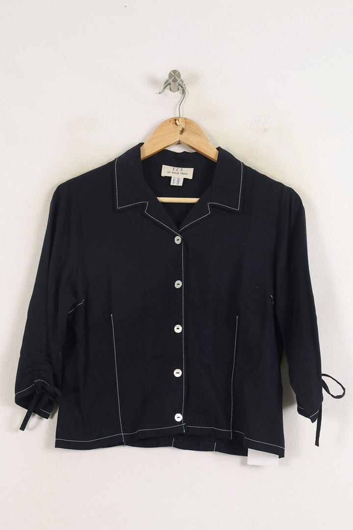 Veste Noire - Taille L/40 de la marque Maison 123 | PARAD76512 - Vendu par Paradigme - Image 2