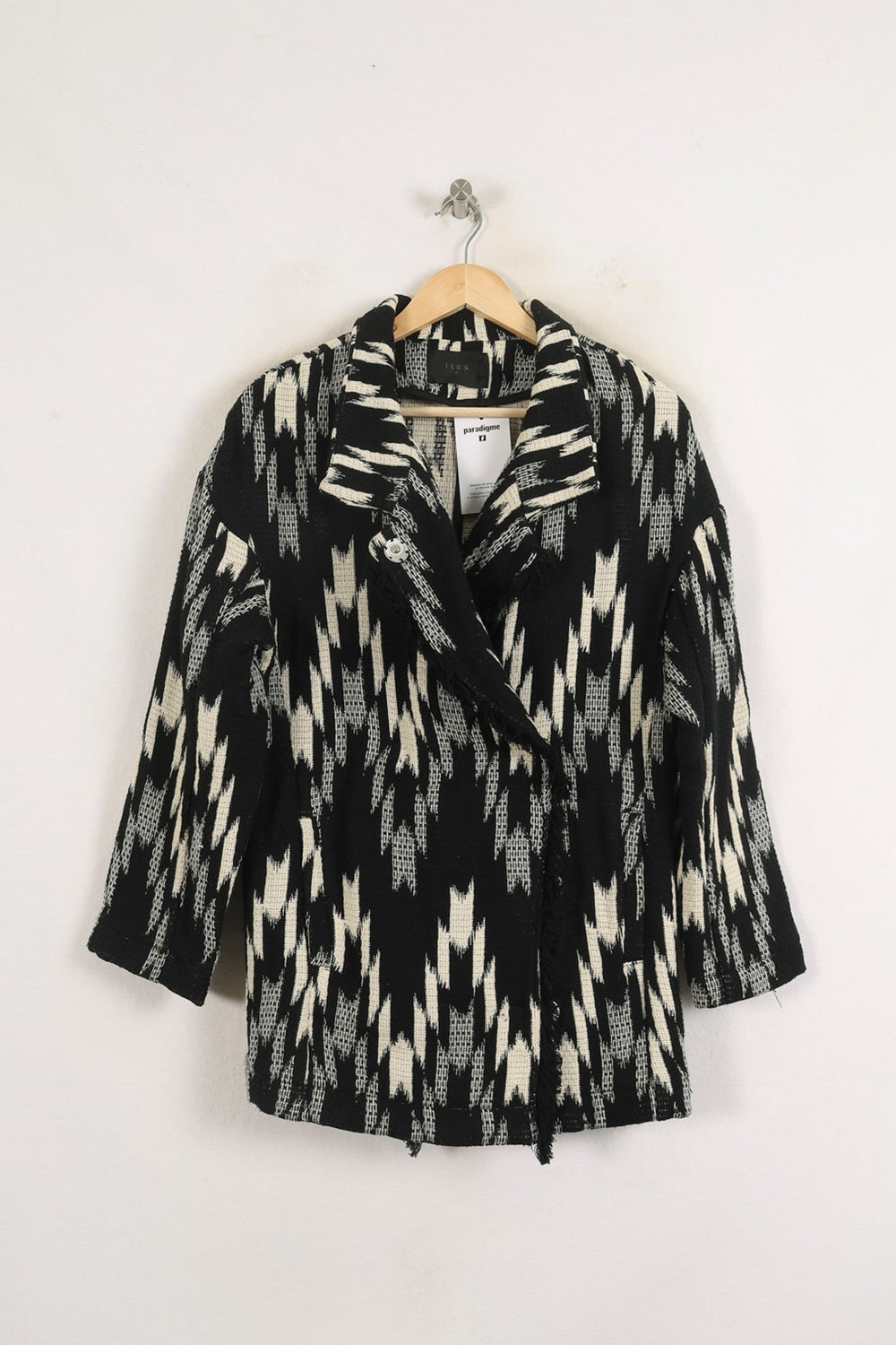 Manteau Noir et Blanc - Taille S/36 de la marque IKKS | PARAD76513 - Vendu par Paradigme - Image 2