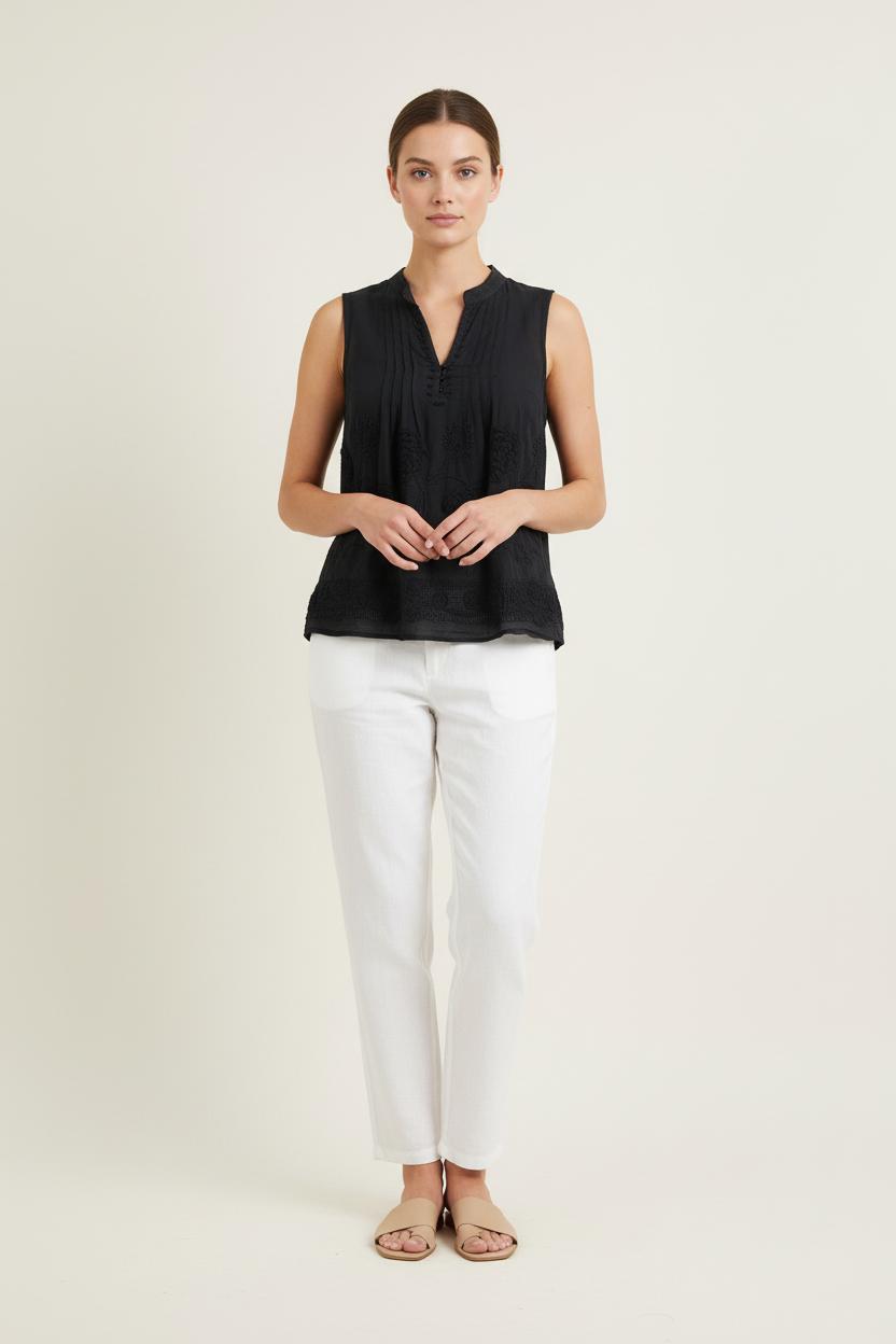 Blouse Sans Manches Noire - Taille S/36 de la marque Caroll | PARAD76514 - Vendu par Paradigme - Image 1