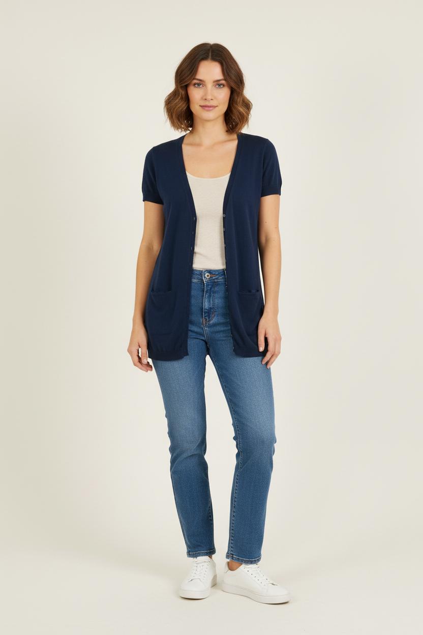 Cardigan Bleu - Taille S/36 de la marque Sud express | PARAD76523 - Vendu par Paradigme - Image 1