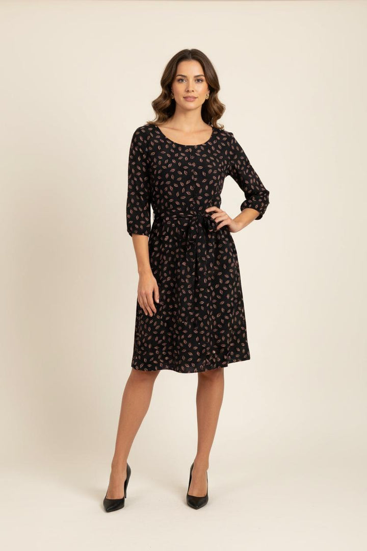 Robe Noire à Motifs - Taille XL/42 de la marque La Fée Maraboutée | PARAD76524 - Vendu par Paradigme - Image 1
